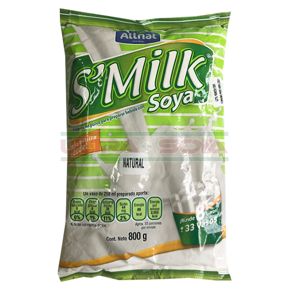 S´MILK NATURAL C/800 GRS